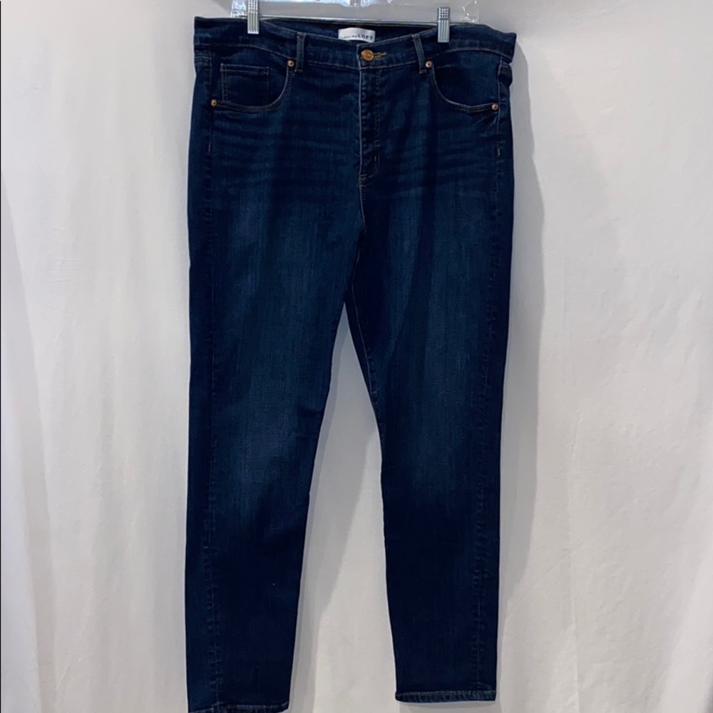 Loft Dark Denim Modern Skinny fit Jeans